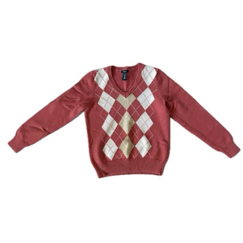 Izod Pink Argyle Sweater